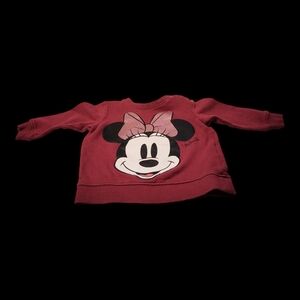 H&M Disney Minnie Mouse Maroon Sweatshirt